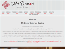 Tablet Screenshot of mr-decor.com
